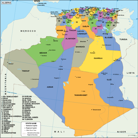 Algeria Map