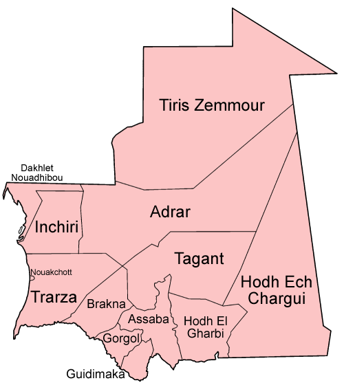 Mauritania Map