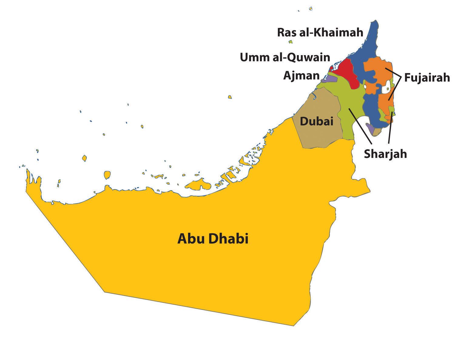 UAE Map